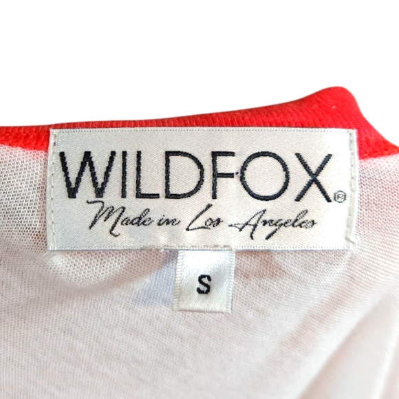 WILDFOX Tequila Hour Vintage Lightweight Ringer Tee in Clean White Women's Small - Picture 9 of 9